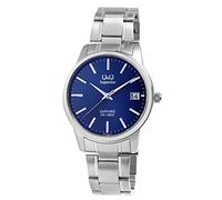 Q&Q Superior S330J212Y - Reloj analógico para hombre (acero inoxidable, cristal de zafiro, 10 bares, cuarzo), Silberfarbig, Clásico