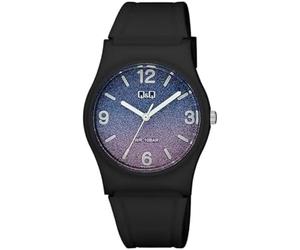 Q&Q WATCHES Japan by Citizen V27A-012VY - Reloj analógico para Mujer, Negro, Cronógrafo, Digital