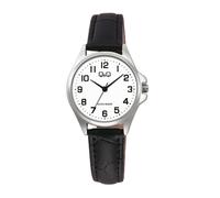 Q&Q WATCHES Reloj Análogico-Digital para Mujeres de Cuarzo con Correa en Cuero C37A-013PY