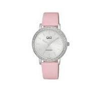 Q&Q WATCHES Reloj Análogico-Digital para Mujeres de Cuarzo con Correa en Cuero Q33B-003PY