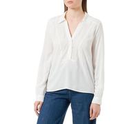 Q/S by s.Oliver Blusa de Manga Larga, Blanco, 36 para Mujer