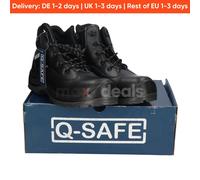 Q-Safe QS7031/44 Zapatos de Seguridad Negro Talla EU 44 UK 10 S3 Nuevo NFP
