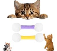 Q Tip - Juguete para Gatos, hisopo de algodón de Felpa Suave para Gatos, hisopos duraderos, Juguetes interactivos para Gatitos, Juguete para Limpiar los Dientes (A+F)