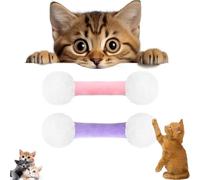 Q Tip - Juguete para Gatos, hisopo de algodón de Felpa Suave para Gatos, hisopos duraderos, Juguetes interactivos para Gatitos, Juguete para Limpiar los Dientes (B+F)