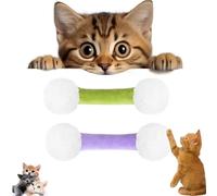 Q Tip - Juguete para Gatos, hisopo de algodón de Felpa Suave para Gatos, hisopos duraderos, Juguetes interactivos para Gatitos, Juguete para Limpiar los Dientes (C+F)