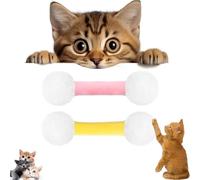 Q Tip - Juguete para Gatos, hisopo de algodón de Felpa Suave para Gatos, hisopos duraderos, Juguetes interactivos para Gatitos, Juguete para Limpiar los Dientes (A+B)