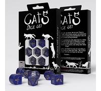 Q-Workshop 96283 Cats Modern Dice Set: Meowster (7) Cardgame