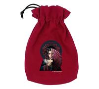 Q-workshop, anne stokes - bolsa para dados con diseño de calavera de