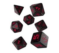 Q-Workshop Set de dados RPG CPU06 Cyberpunk Rojo 7 piezas 2,4 x 16,4 x 10,4 cm