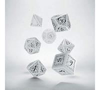 Q Workshop Elvish Translucent Clear/Red Dice Set