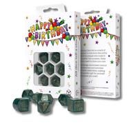 Q-workshop - juego de dados de feliz cumpleaños, globos para edades d
