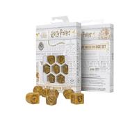 Q WORKSHOP Harry Potter Pack dés Hufflepuff - Juego de Dados (7 Unidades), Color Amarillo
