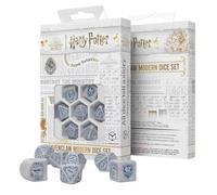 Q WORKSHOP Harry Potter Pack dés Ravenclaw - Juego de Dados (7 Unidades), Color Blanco