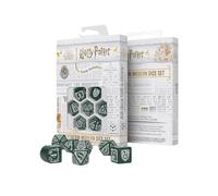 Q WORKSHOP Harry Potter Pack dés Slytherin - Juego de Dados (7 Unidades), Color Verde