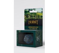 Q WORKSHOP Hobbit Spindown D20 Aether TCG Jumbo Die Partir de 14 años | Contador de Vida Grande Inspirado en la Tierra Media con diseño de Mapa Grabado, números fáciles de Leer para TCG, RPG y