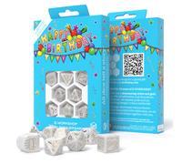Q-workshop - juego de dados de feliz cumpleaños, juego de mesa de dad
