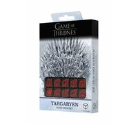 Q Workshop Juego de Dados D6 Game of Thrones Targaryen 10xD6 Negro