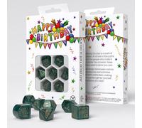 Q-workshop - juego de dados de feliz cumpleaños, globos para edades d