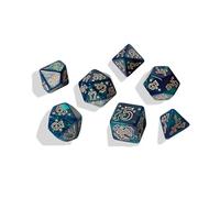 Q-Workshop - Juego de dados jumbo para gatos | A partir de 14 años | Dados poliédricos con temática de gato de gran tamaño para juegos de rol de mesa, D&D, juegos de mesa y coleccionistas | Diseño