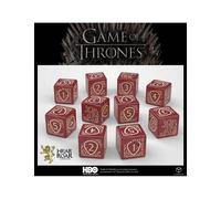 Set De Dados D6 Licenciado De Game Of Thrones Lannister Rojo Y Dorado Q-Workshop