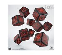 Q-Workshop Juego de dados Targaryen de Juego de Tronos de 10 x D6, para edades de 14 años en adelante