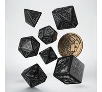 Q-workshop juego de dados the witcher geralt - espada de plata