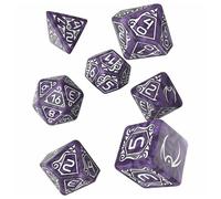 Q Workshop Juego oficial de 7 dados blancos y nebulosa del Arca de la Devastació