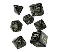 Q-workshop Llamada de Cthulhu - Set de Dados Negro fosforescente