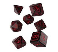 Q-Workshop Q-Taller - Dados de Runic Games - Color: Negro y Rojo