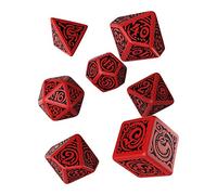 Q WORKSHOP QWOCTN62 Call of Cthulhu The Outer Gods Nyarlathotep RPG Ornamented Dice Set 7 Piezas poliédricas