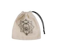 Q-Workshop QWODWA41 Dwarven Basic - Bolsa para Dados (Beige/Negro)