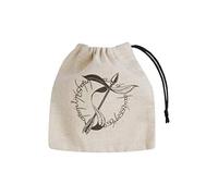 Q WORKSHOP Bolsa de Dados básica élfica Beige y Negra, sólido, Color QWOELV41