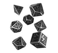 Q-workshop SMDW35 Metal Dwarven dados Conjunto, 7