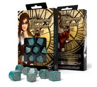 Q-Workshop steampunk Náutico Apparatus Turquesa Cobre RPG Dado Set