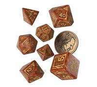 Q-Workshop 91392 Dice Set Vesemir - The Wise Witcher (7) Accesorios, Multicolor