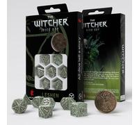 Q Workshop Witcher - Juego de Dados RPG - Leshen, The Totem Builder - poliédrico, Verde