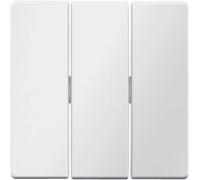 Tecla para mecanismo triple ON/OFF, series berker Q.x de hager, blanco polar