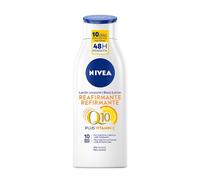 NIVEA Q10 Loción Corporal Reafirmante (1 x 400 ml), crema hidratante corporal 72h para piel normal, crema reafirmante corporal con Collagen Boost Complex, Vitamina C y Q10 puro