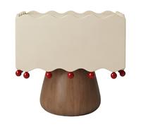 Q2f8o3h5 Mesita de Noche Mesita de Noche con un cajón, Borde Elevado, Base Suelo Bola Decorativa roja for Dormitorio(A,Grande)
