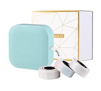 Q30 Máquina for hacer etiquetas Mini impresora de etiquetas térmicas de bolsillo en uno BT Connect Etiqueta adhesiva DIY Fecha Diario Estudio Etiquetadora Etiquetadora con 5 piezas Rollos de etiquetas