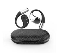 Q39 Ai Translation Clip-On Bluetooth Earphones, Q39 AI Earbuds Translate, Supporting Language Translation for Over 134 Countries, Built-in Music & Call, for Travel Business (Black)