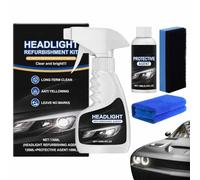 Q4 Headlight Restoration, 2026 New Headlight Restoration Kit, Automotive Headlamp Restoration Fluid Kit, Multifunctional Car Headlight Polishing for All Vehicle Types (1)
