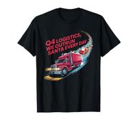 Q4 Logistics: Superamos a Santa todos los días, cadena de suministro divertida Camiseta