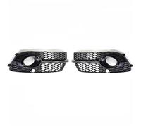Q5 SLine SQ5 para deporte 4 puertas 2013-2017 todo negro parachoques delantero luz antiniebla parrilla cubierta(Bright black)