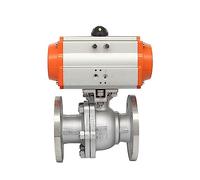 Q641F-16P Válvula de bola neumática con brida acero inoxidable 2-1/2 pulgadas cierre neumático rápido emergencia vapor alta temperatura 1 Uds