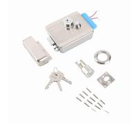 Q799 Cerradura Eléctrica de Control de Seguridad, de Control de Acceso Electrónico para Puertas, Cerradura de Acero Inoxidable Antirrobo con Doble Cabezal, para Edificios R