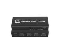 Q8Q3-3 Sistema de cine en casa para juegos HDMI 2.1 Switch 3x1 8K 4K 120Hz HDR Sincronizador de audio y video Regalo sorpresa