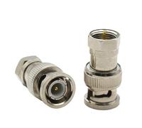 Q9 BNC a F TV Conector Recto Macho Hembra F a BNC Macho Adaptador Hembra convertidor Coaxial RF for cámara CCTV(Type4)