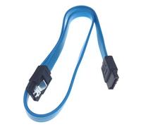 Q99 DJA99 - Cable conector SATA corto de 6,0 Gbps Serial ATA con conector de cable de bloqueo, cable SSD (40 cm-3.0 2 rectos, azul) encantador y práctico