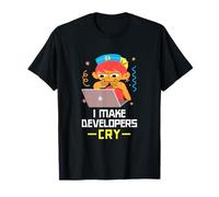 QA Tester Camiseta Hago Llorar a los Desarrolladores QA Camiseta